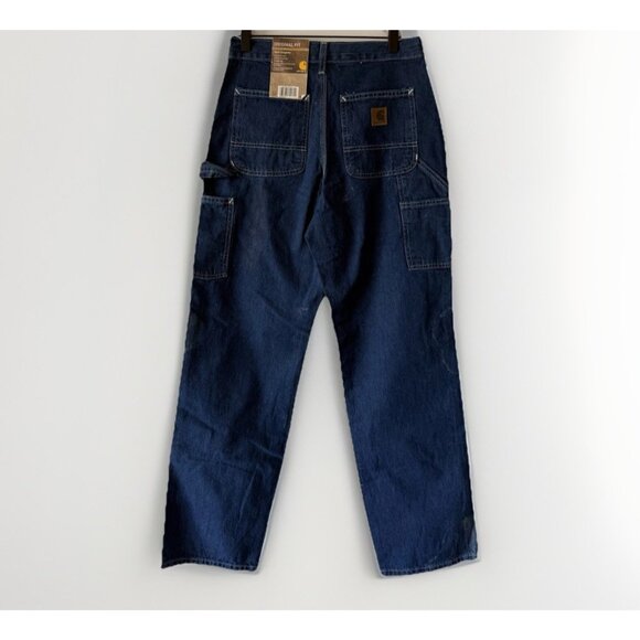 NWT Carhartt Men 29X32 Y2K Distressed Dungaree Carpenter Grunge STAINS!! - Picture 4 of 16